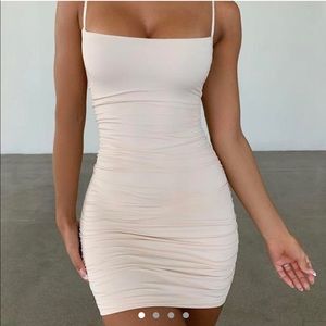 Oh PollyRuched Bodycon Mini Dress